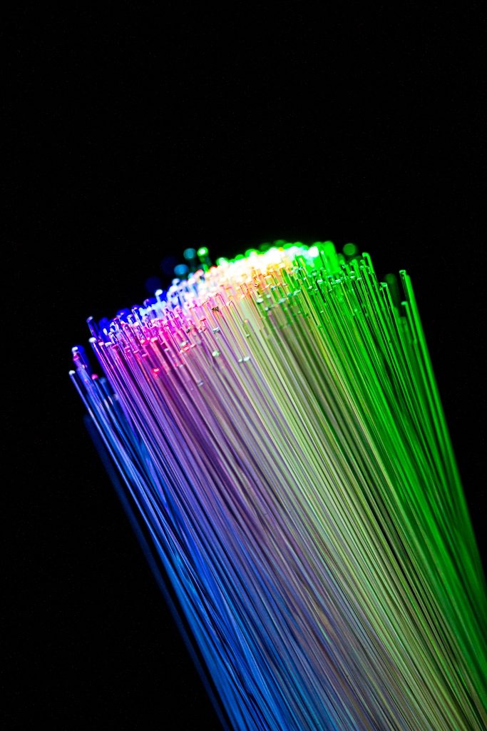 Rainbow Fiber Optic Lamp