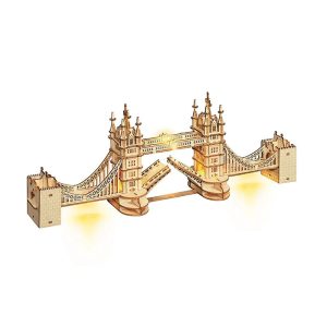 Rolife 3D Wooden Puzzle Tower Bridge With Lights Architecture