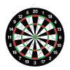 17-Inch Double-Sided Dart Board Set with 6 Darts - Versatile Game Experience for All Skill Levels
