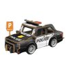 Police Car with Pull Back Gear Box - 3D Wood Puzzle (22 Pieces) Mini Model Vehicle